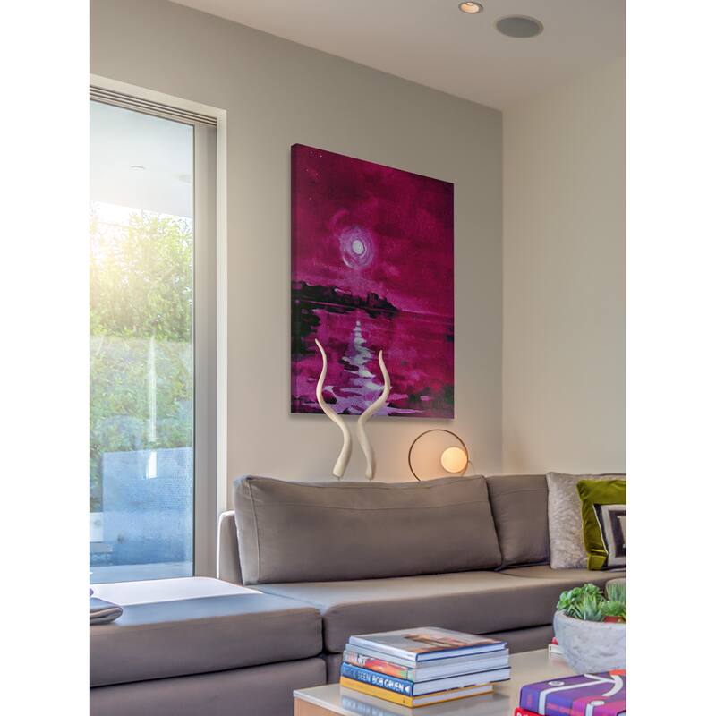 Marmont Hill - 'Fuchsia Waters' Painting Print on Wrapped Canvas - Multi-Color