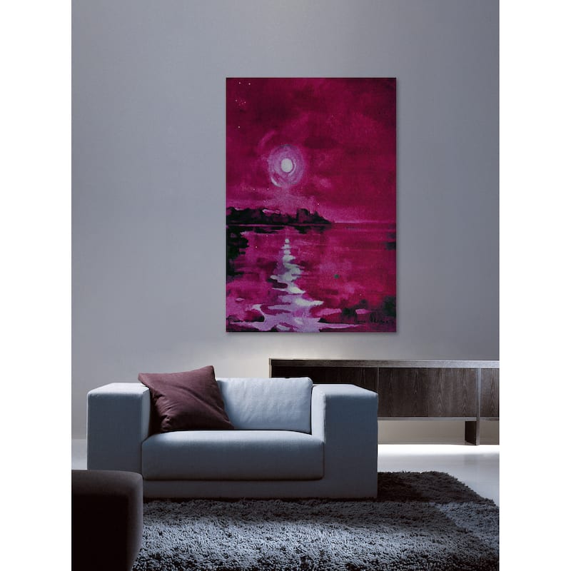 Marmont Hill - 'Fuchsia Waters' Painting Print on Wrapped Canvas - Multi-Color