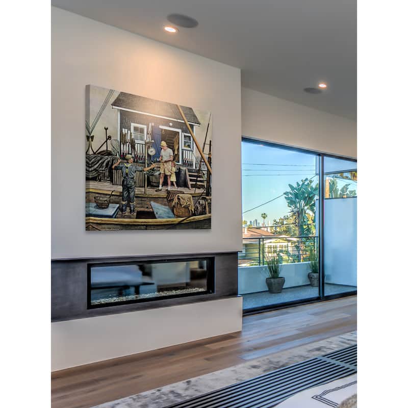 Marmont Hill - 'Daily Catch' Painting Print on Wrapped Canvas - Multi-Color