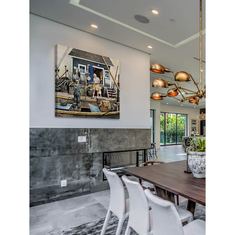 Marmont Hill - 'Daily Catch' Painting Print on Wrapped Canvas - Multi-Color
