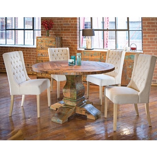 Rustic Dining Room Tables The Best Deals For Apr 2017 Aubagne 54 Inch Reclaimed Teak Wood Round Dining Table
