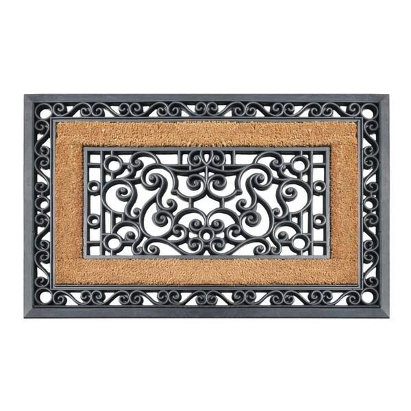 Shop Highly Durable Decorative Rubber And Coir 23 X 35 Inch Molded