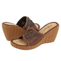 Roper Wedge Slide Tan Sandals