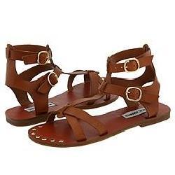 Steve Madden Broose Tan Leather Sandals