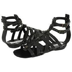 Steve Madden Notionn Black Leather Sandals  