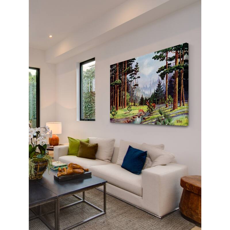 Marmont Hill - 'Minnesota Woods' Painting Print on Wrapped Canvas - Multi-Color