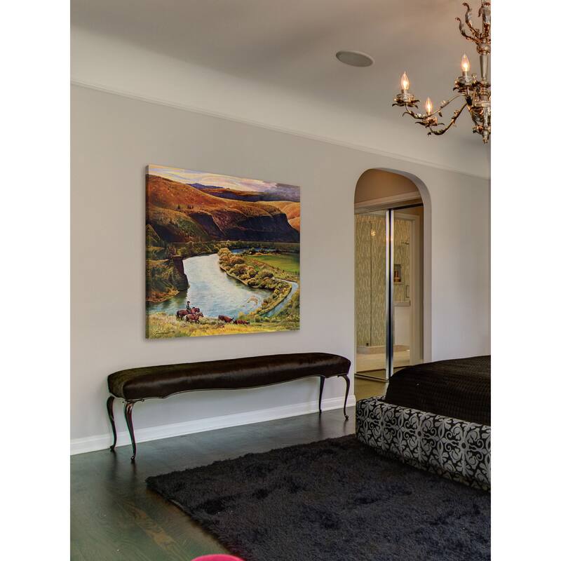 Marmont Hill - 'Yakima River' Painting Print on Wrapped Canvas - Multi-Color