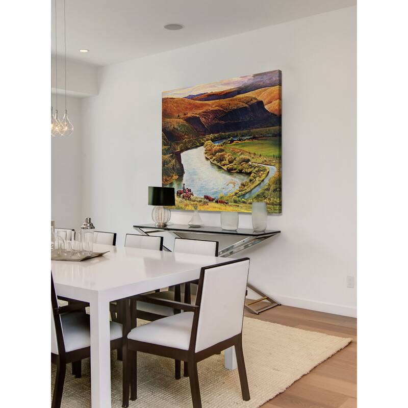 Marmont Hill - 'Yakima River' Painting Print on Wrapped Canvas - Multi-Color