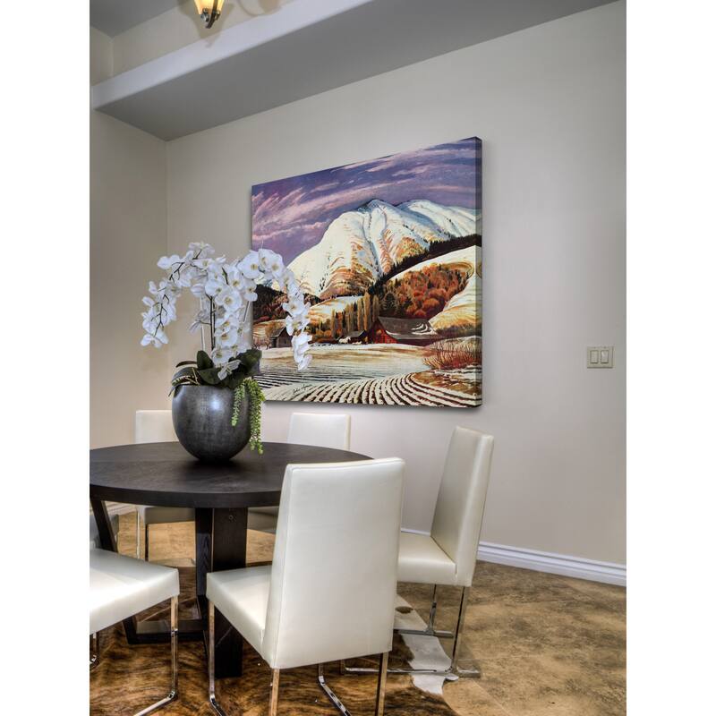 Marmont Hill - 'Cascade Mountain' Painting Print on Wrapped Canvas - Multi-Color