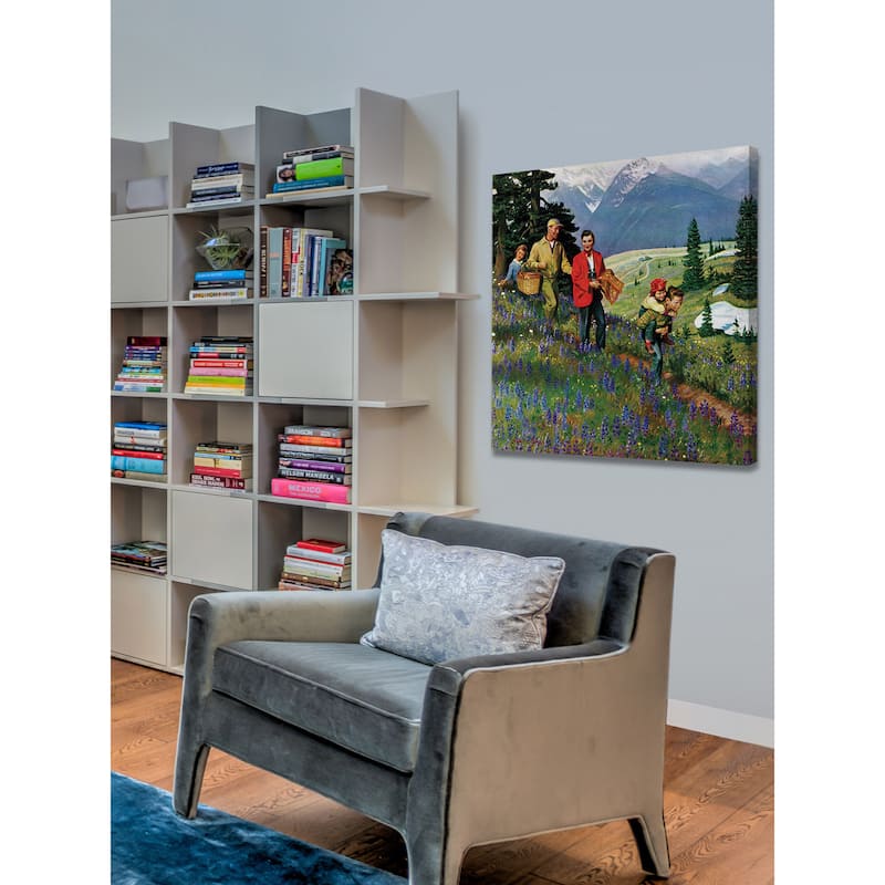 Marmont Hill - 'Mountain Hike' Painting Print on Wrapped Canvas - Multi-Color