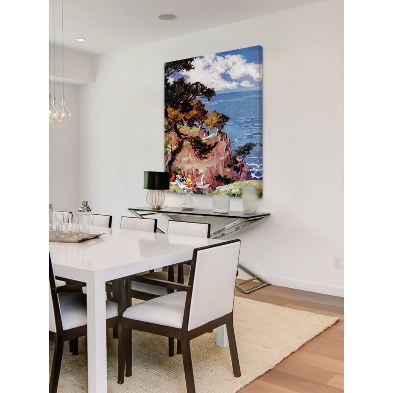 Marmont Hill - 'Oceanside Picnic' Painting Print on Wrapped Canvas - Multi-Color