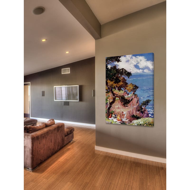 Marmont Hill - 'Oceanside Picnic' Painting Print on Wrapped Canvas - Multi-Color