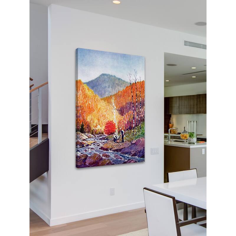 Marmont Hill - 'Autumn View' Painting Print on Wrapped Canvas - Multi-Color