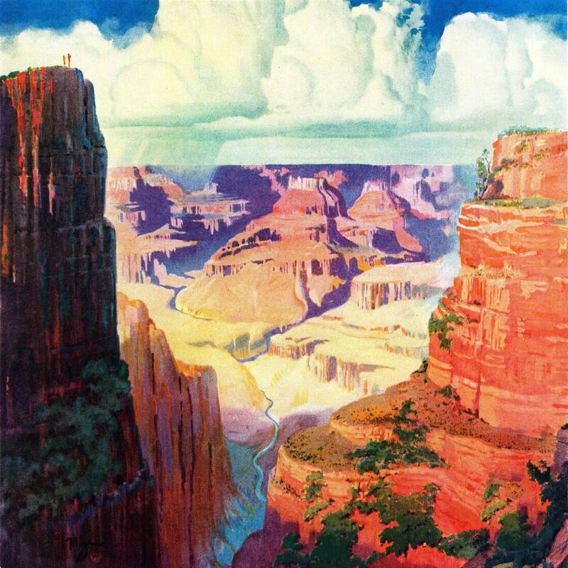Marmont Hill - 'Grand Canyon 4' Painting Print on Wrapped Canvas - Multi-Color
