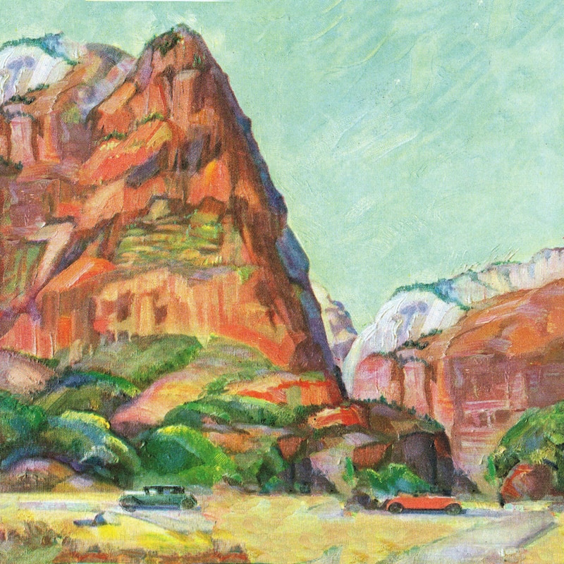 Marmont Hill - 'Lady Mountain' Painting Print on Wrapped Canvas - Multi-Color