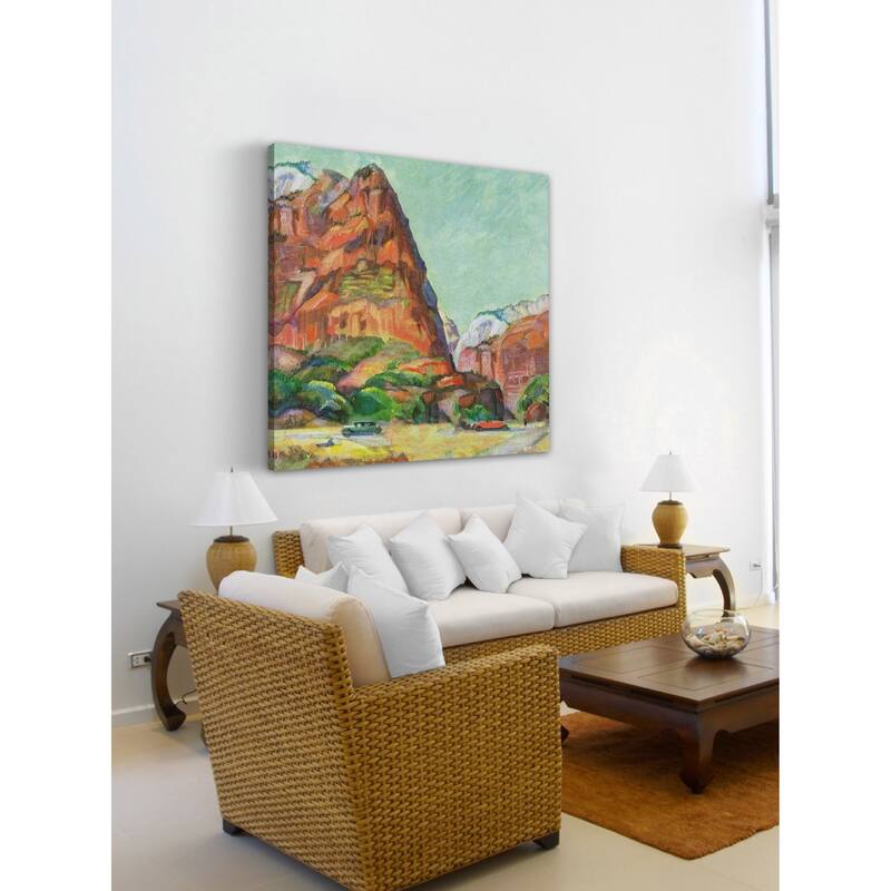 Marmont Hill - 'Lady Mountain' Painting Print on Wrapped Canvas - Multi-Color