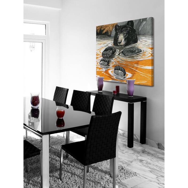 Marmont Hill - 'Cool Bear' Painting Print on Wrapped Canvas - Multi-Color