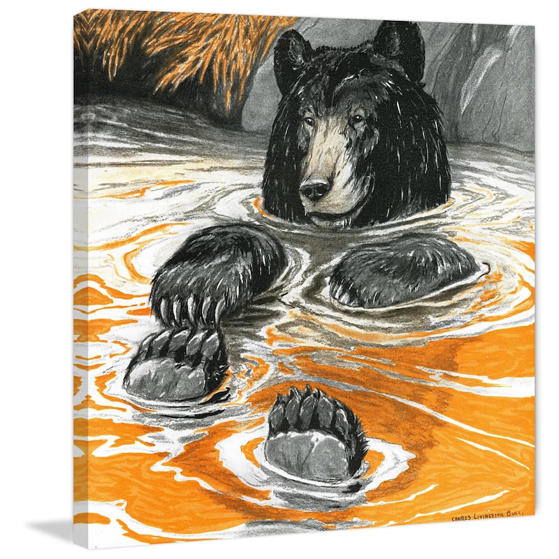 Marmont Hill - 'Cool Bear' Painting Print on Wrapped Canvas - Multi-Color