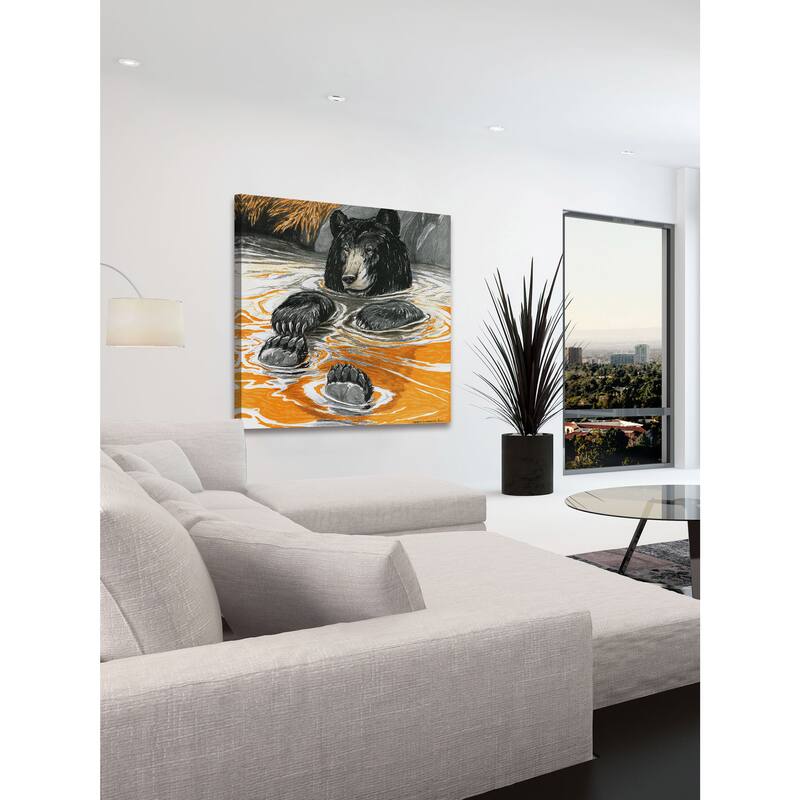 Marmont Hill - 'Cool Bear' Painting Print on Wrapped Canvas - Multi-Color
