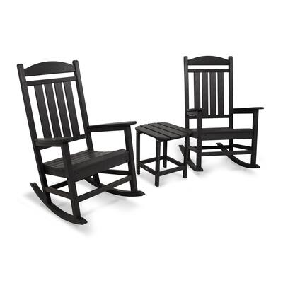POLYWOOD Presidential Rocking Chair 3-piece Set