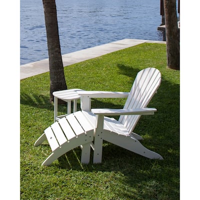 POLYWOOD South Beach Adirondack Chair 3-Piece Set
