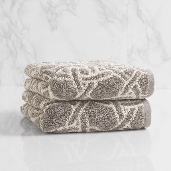 Natori Dynasty Medallion Jacquard Hand Towel (set of 2)