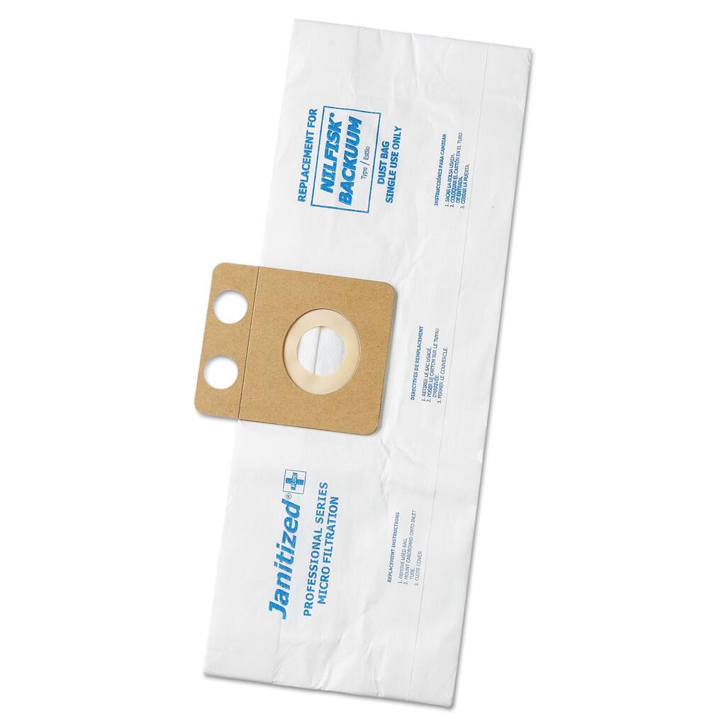 Janitized Vacuum Filter Bags Designed to Fit Nilfisk Backuum Backpack XP 100/Case