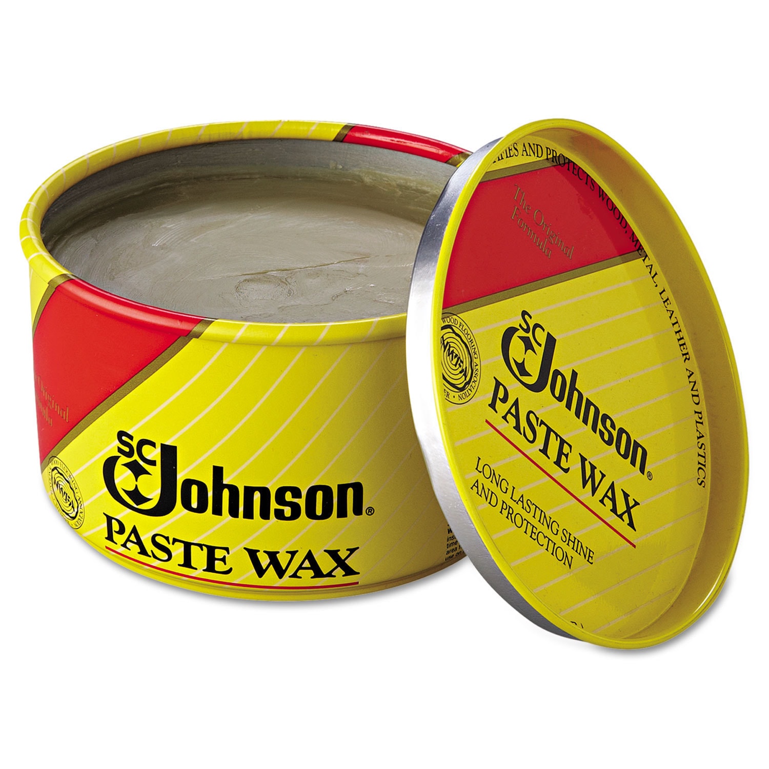 SC Johnson Paste Wax, Multi-Purpose Floor Protector, 16oz Tub, 6