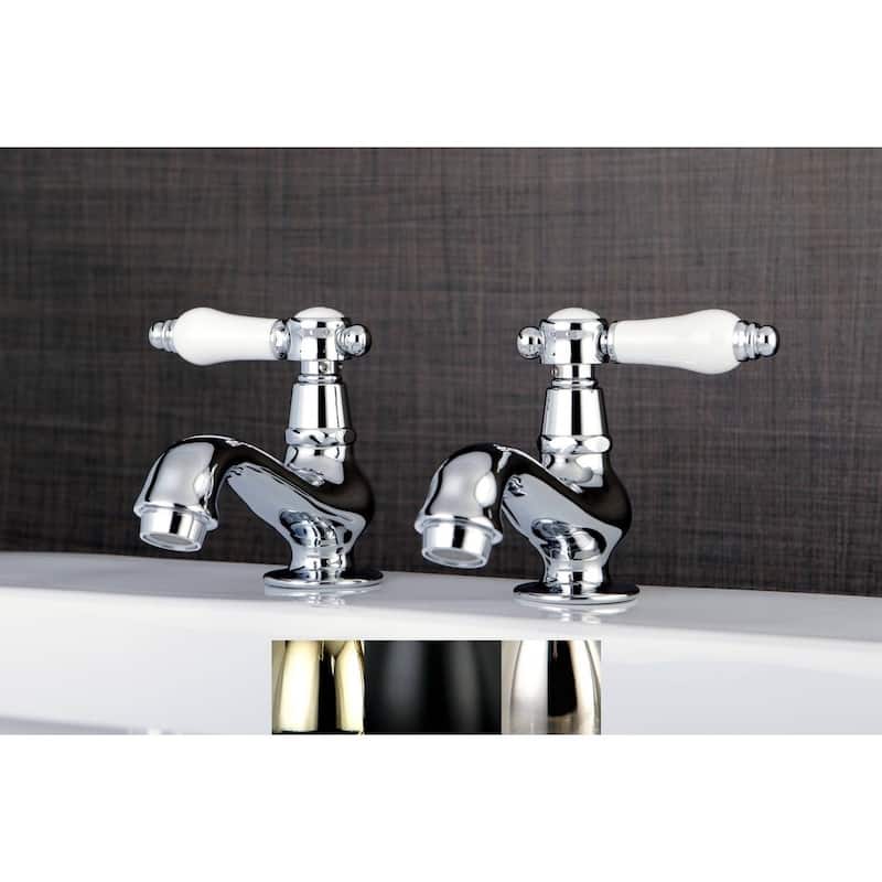 Kingston Brass Classic Basin Taps Lever Handles Bathroom Faucet - Polished chrome