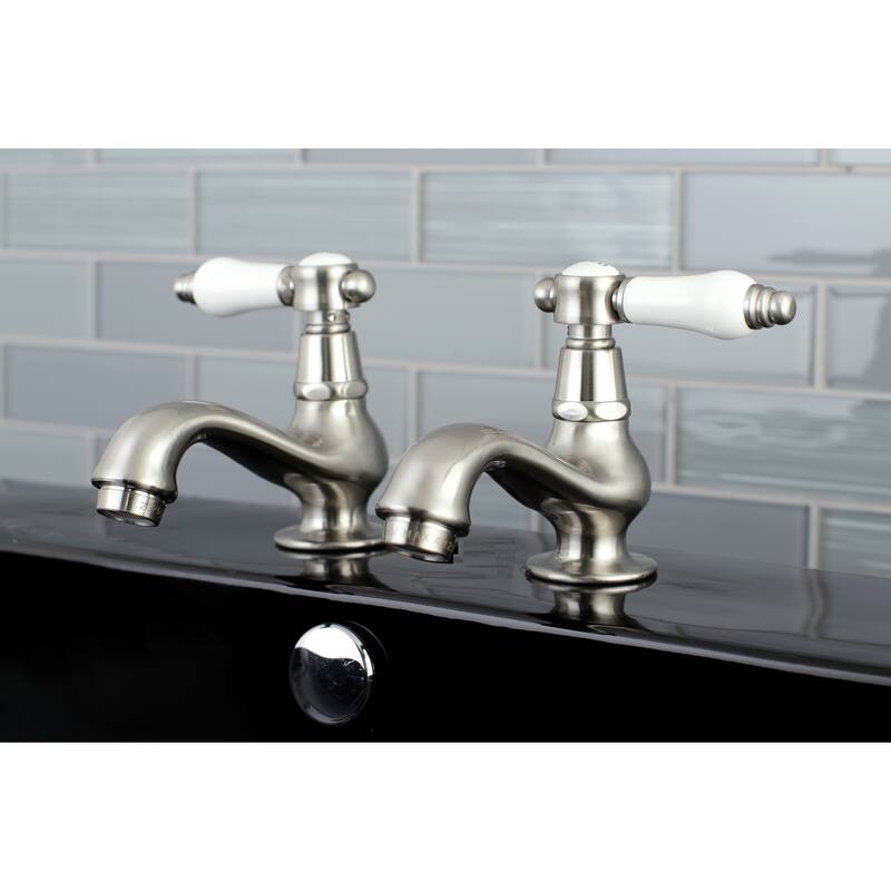 Kingston Brass Classic Basin Taps Lever Handles Bathroom Faucet - satin nickel