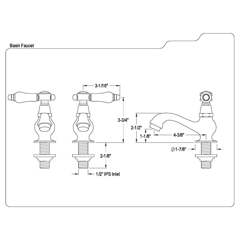 Kingston Brass Classic Basin Taps Lever Handles Bathroom Faucet