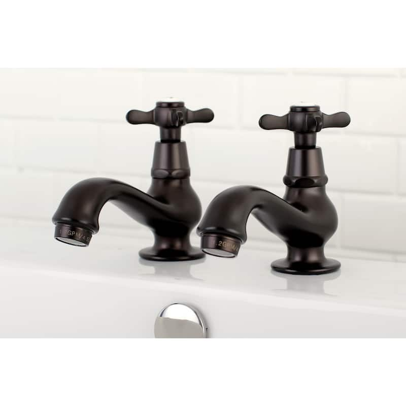 Kingston Brass Classic Basin Taps Cross Handles Bathroom Faucet - Oil Rubbed bronze