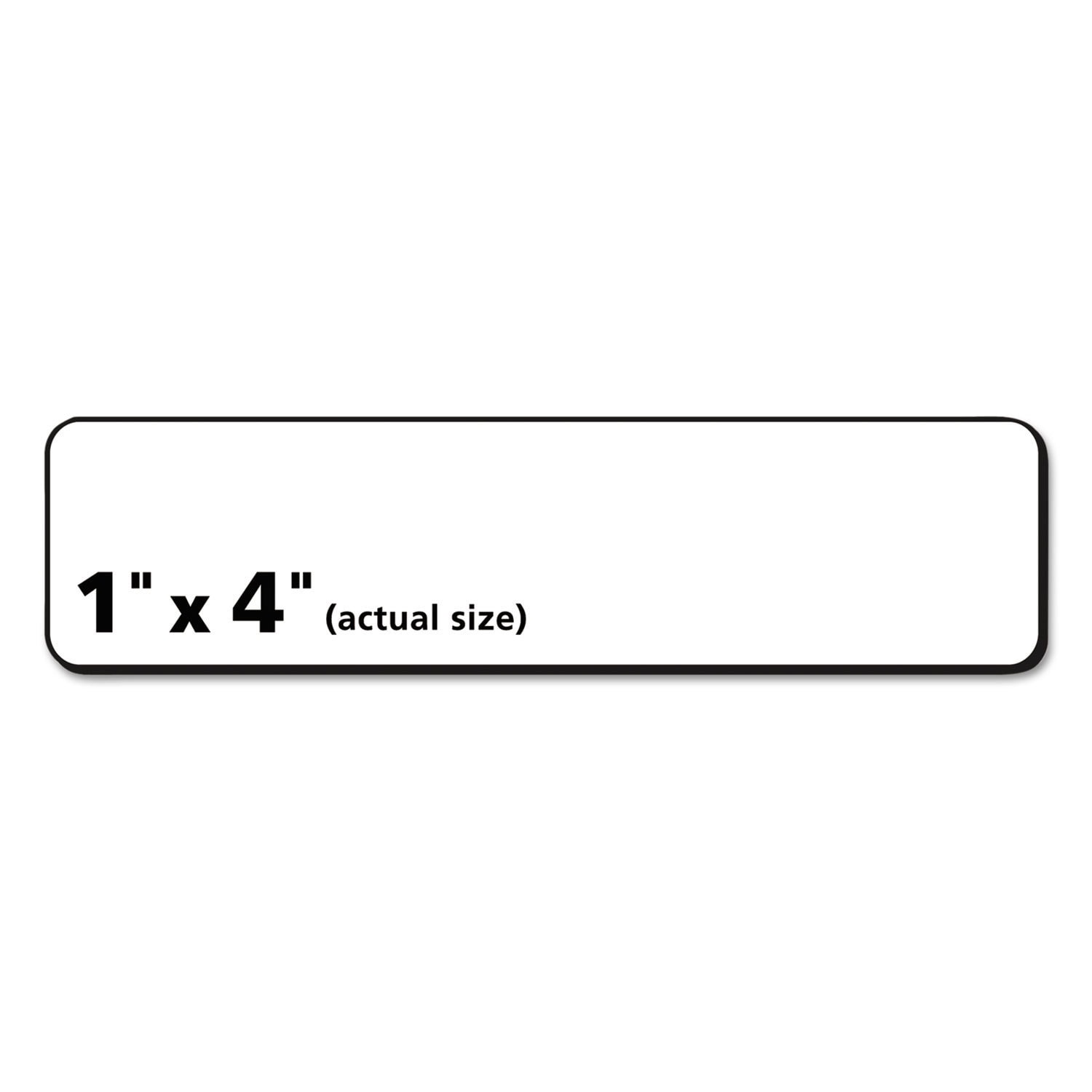 1X4 Label Template