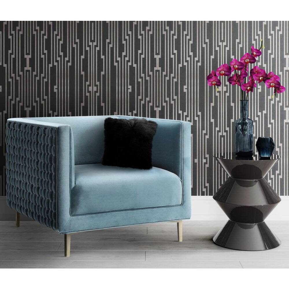 Sal Sea Blue Woven Chair