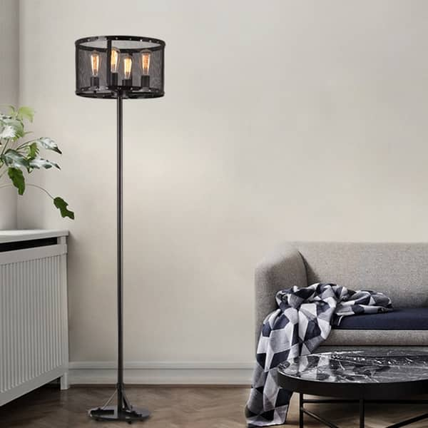 Edison Black Iron Floor Lamp