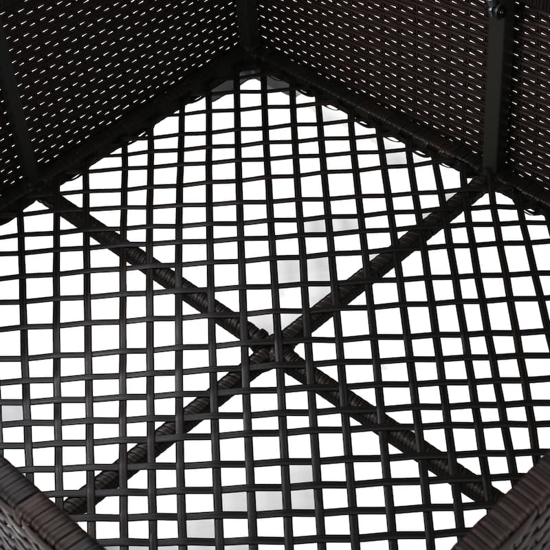 Santa Rosa Outdoor Wicker Storage Coffee Table by Christopher Knight Home