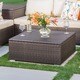 Santa Rosa Outdoor Wicker Storage Coffee Table  by Christopher Knight Home - Thumbnail 0
