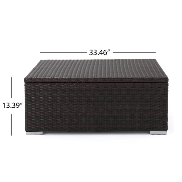 Santa Rosa Outdoor Wicker Storage Coffee Table By Santa Rosa Outdoor Wicker Storage Coffee Table By