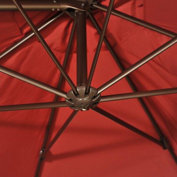 coral umbrella patio JONATHAN Y Tracy 9 ft. Scalloped Fringe Market Patio Umbrella with  Auto-Tilt, Crank, Wind Vent and UV Protection in Coral Red/White UMB1002A