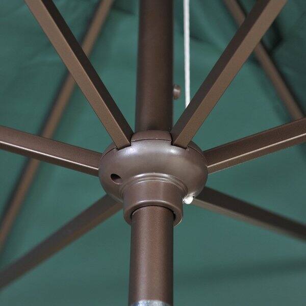 Shop Black Friday Deals On Abba Patio Rectangular Market Outdoor Table Patio Umbrella Dark Green Overstock 14022577