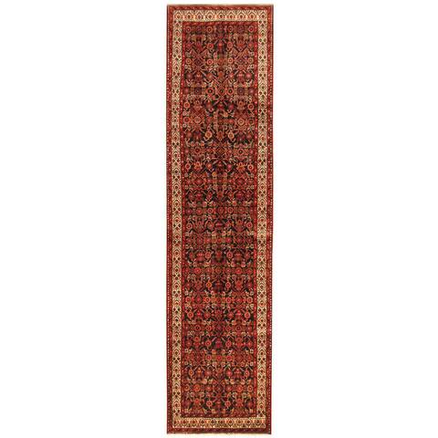 HERAT ORIENTAL Handmade One-of-a-Kind Hamadan Wool Runner - 3'6 x 14'