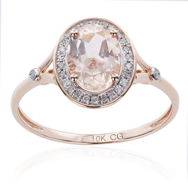 Size-9 G-H,I2-I3 1//10 cttw, Diamond Wedding Band in 10K Pink Gold