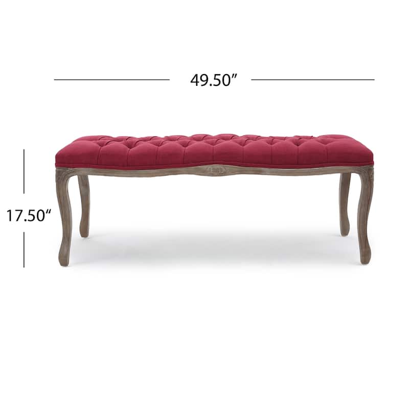 Tassia Traditional Button-tufted Bench by Christopher Knight Home