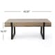 preview thumbnail 12 of 27, Abitha Faux Wood Coffee Table by Christopher Knight Home - 43.25" L x 23.60" W x 16.75" H