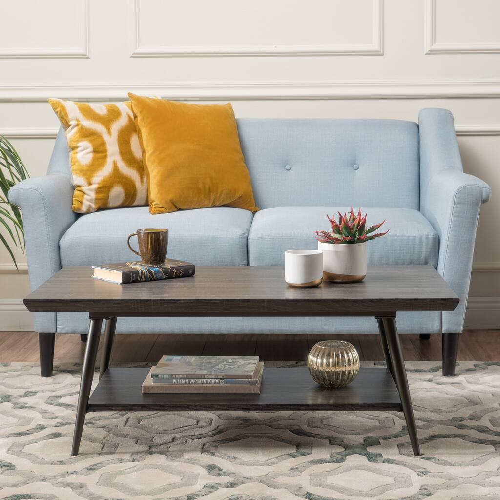 Lathom Wood Mid-Century Coffee Table by Christopher Knight Home