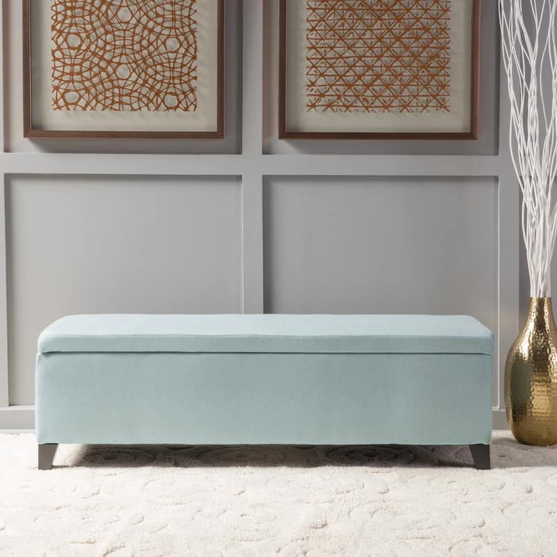 Cleo Fabric Storage Ottoman Bench by Christopher Knight Home