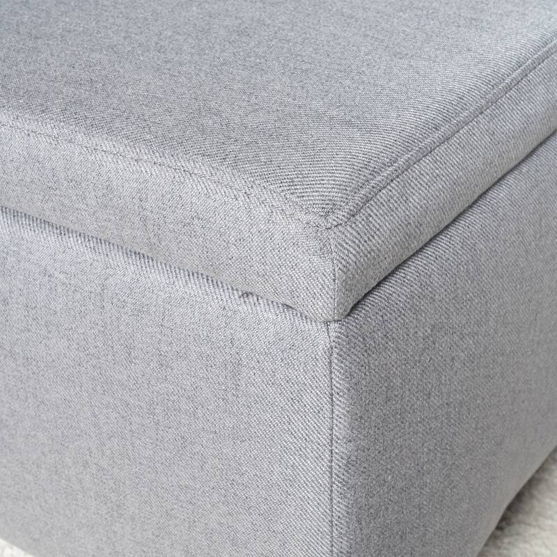 Cleo Fabric Storage Ottoman Bench by Christopher Knight Home