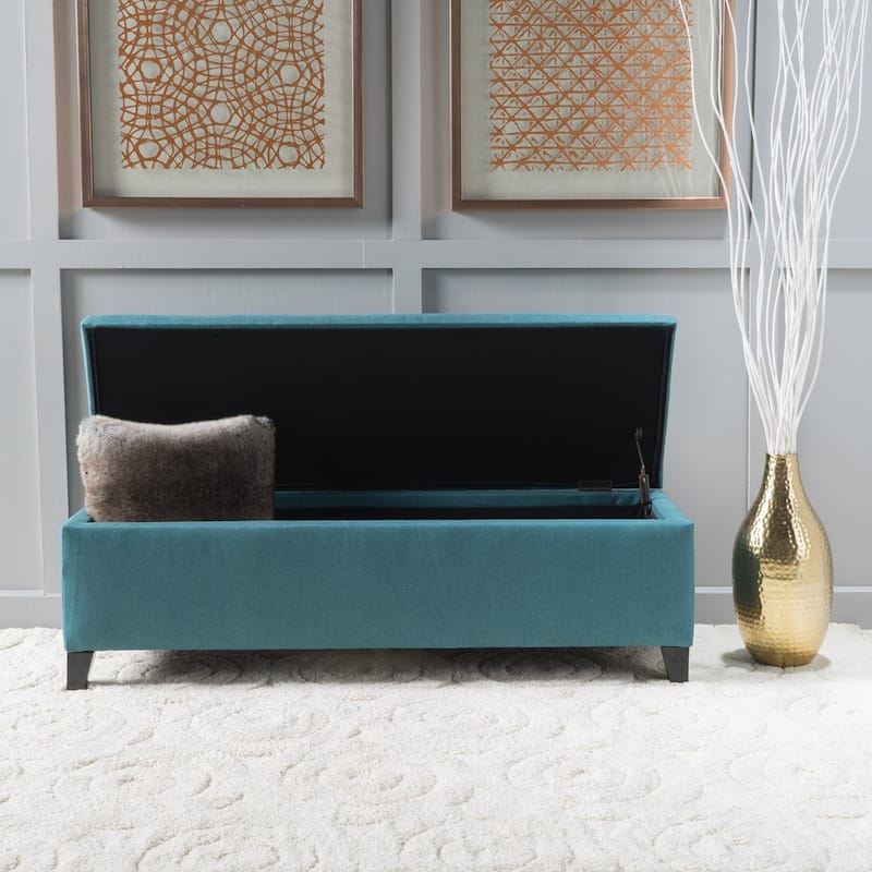 Cleo Fabric Storage Ottoman Bench by Christopher Knight Home