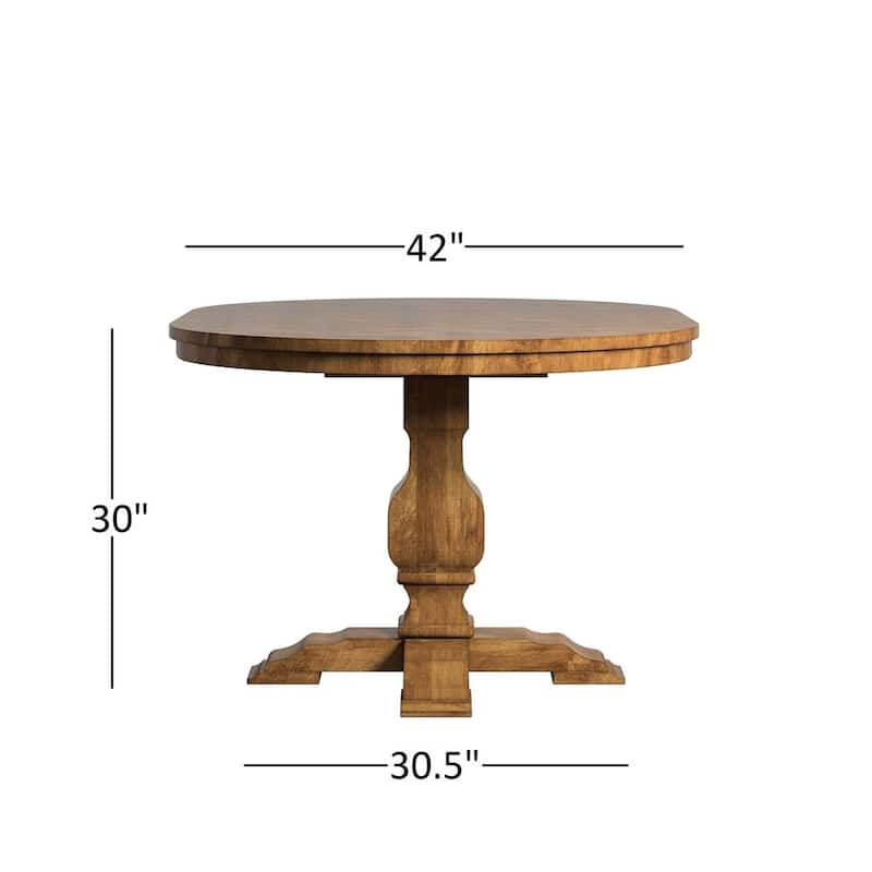 Eleanor Oak Solid Wood Oval Table and X Back Chairs 5-piece Dining Set by iNSPIRE Q Classic