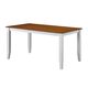 preview thumbnail 9 of 13, Boraam Bloomington Collection Cherry Contemporary Dining Table White